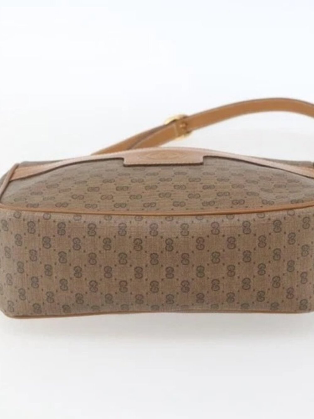 GUCCI Micro GG Supreme Shoulder Bag PVC Beige Gold 001 14 0412 Auth ki6283 - Picture 5 of 16